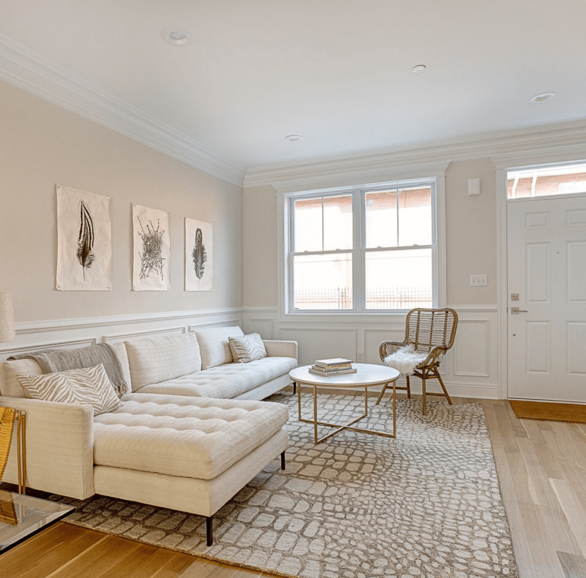 After - Philadelphia Townhouse Living Room Remodel